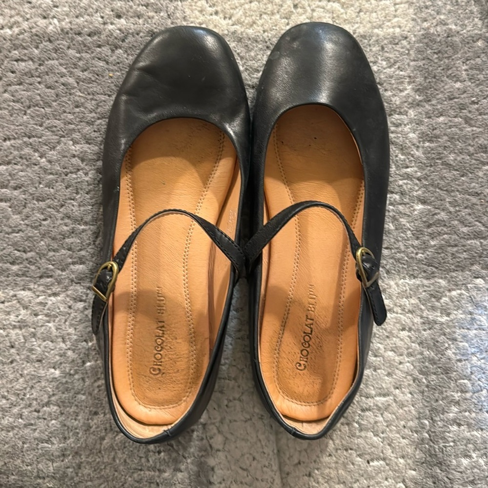 Chocolate Blu Agnes Mary Jane flats